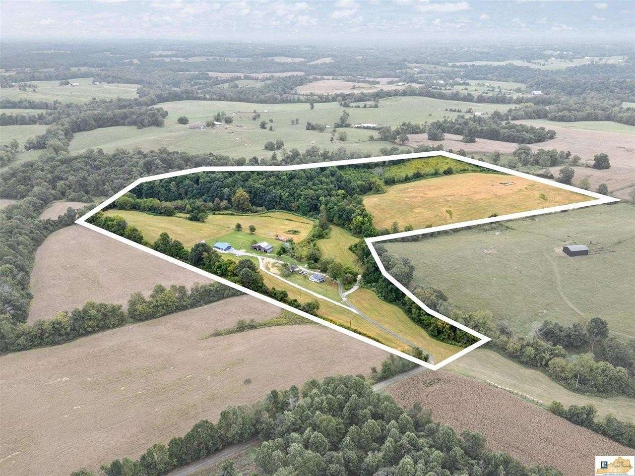 40.8 Acres of Agricultural Land with Home for Sale in Jamestown, Kentucky