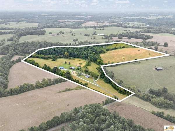 40.8 Acres of Agricultural Land with Home for Sale in Jamestown, Kentucky