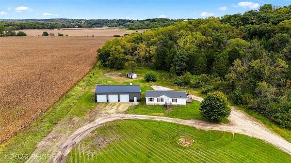 5.28 Acres of Land with Home for Sale in Winterset, Iowa