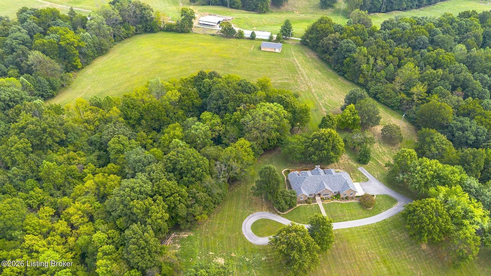 45.3 Acres of Recreational Land with Home for Sale in Hardinsburg, Kentucky