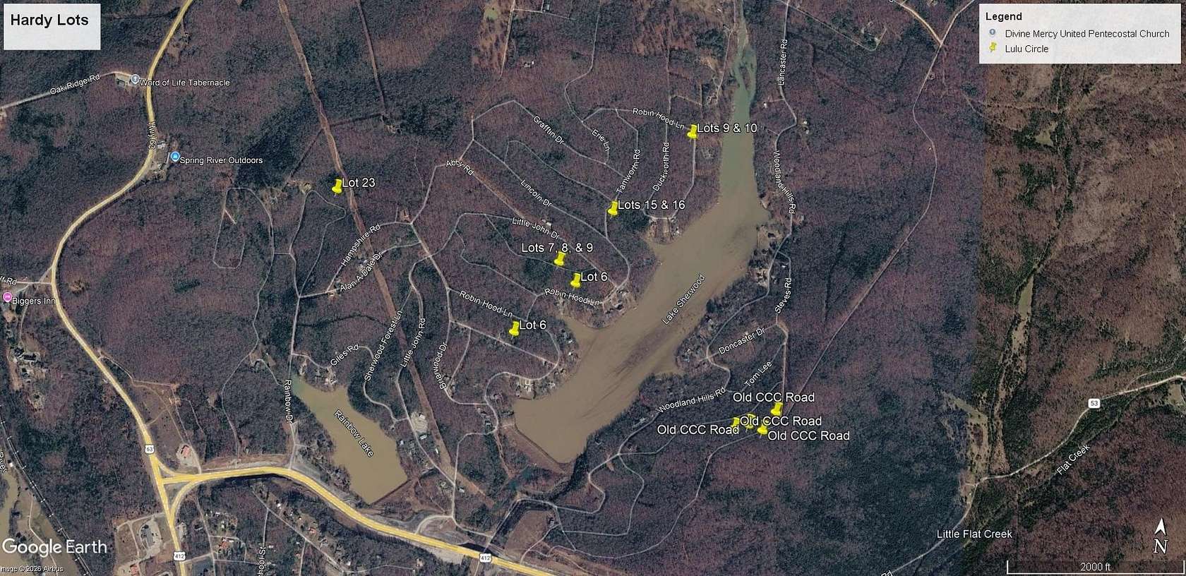 4.83 Acres of Residential Land for Sale in Hardy, Arkansas