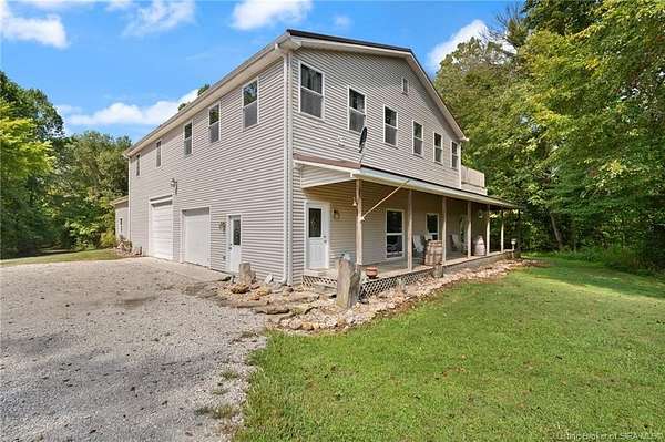 12 Acres of Recreational Land with Home for Auction in Bedford, Indiana