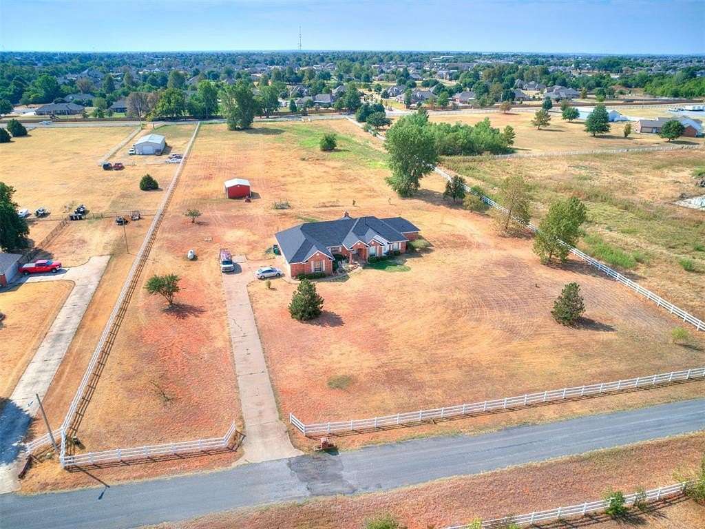 5.37 Acres of Land with Home for Sale in Mustang, Oklahoma