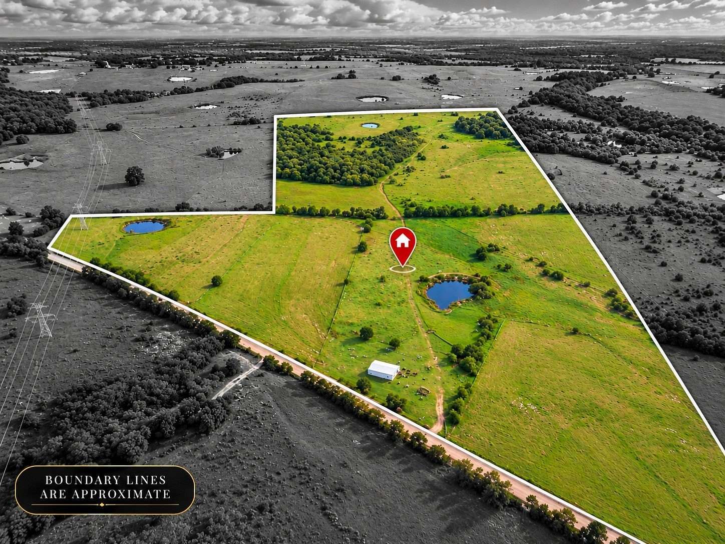 101 Acres of Agricultural & Residential Land for Sale in Blooming Grove, Texas