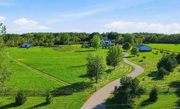 11.2 Acres of Land with Home for Sale in Churubusco, Indiana
