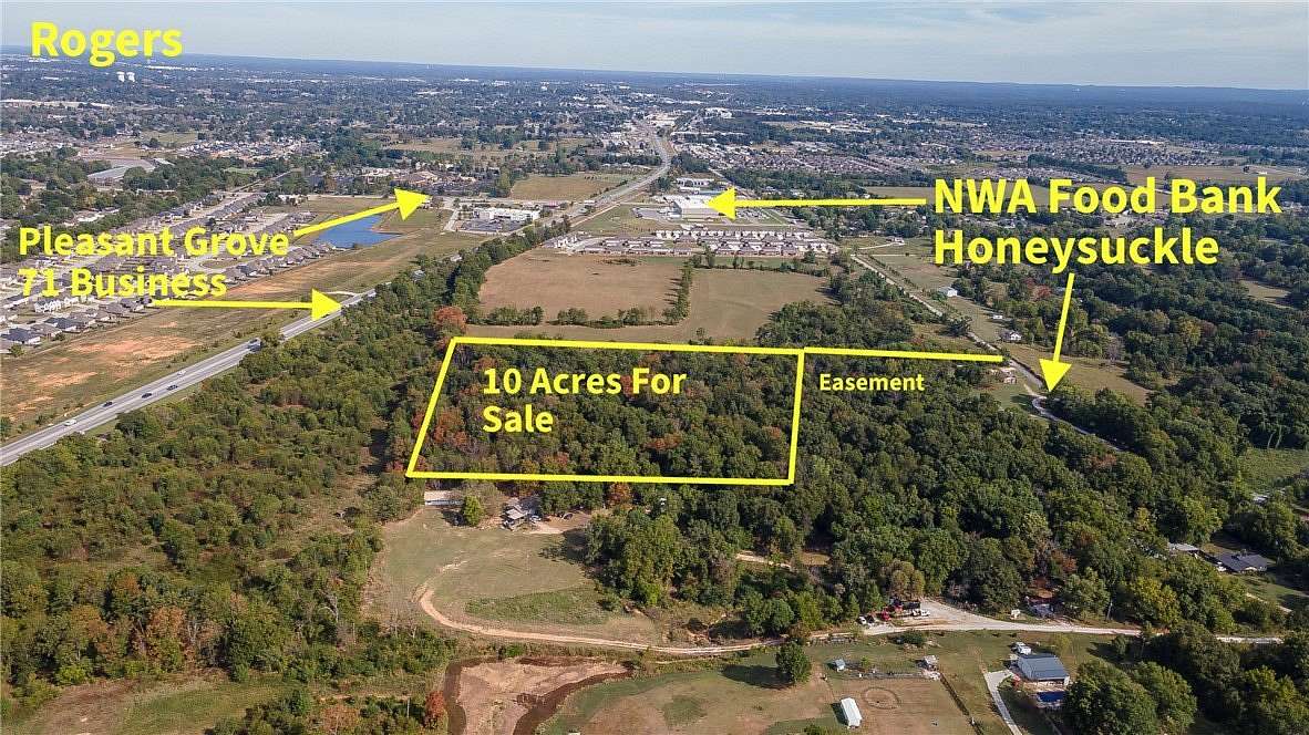 10 Acres of Residential Land for Sale in Lowell, Arkansas