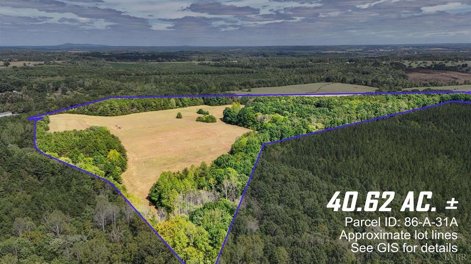 40.6 Acres of Recreational & Residential Land for Sale in Gladys, Virginia