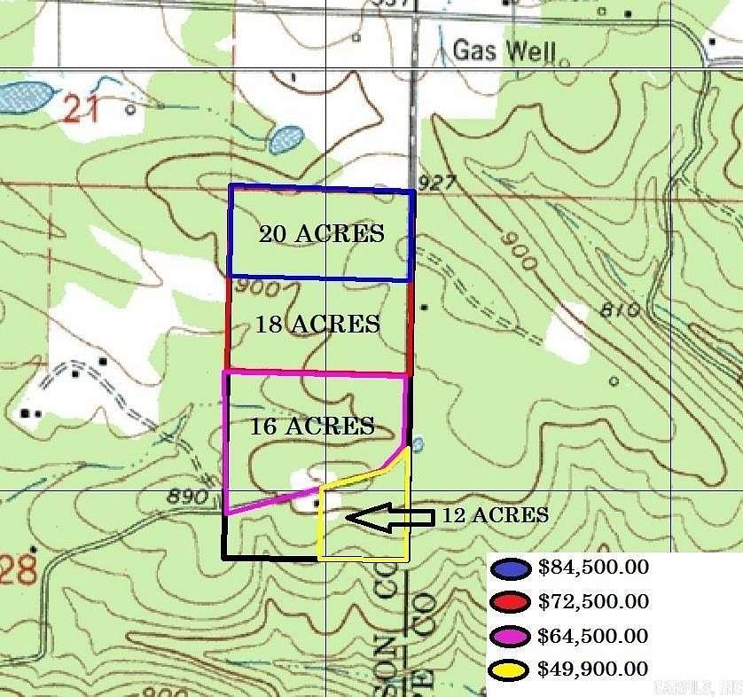 20 Acres of Recreational Land for Sale in Lutherville, Arkansas