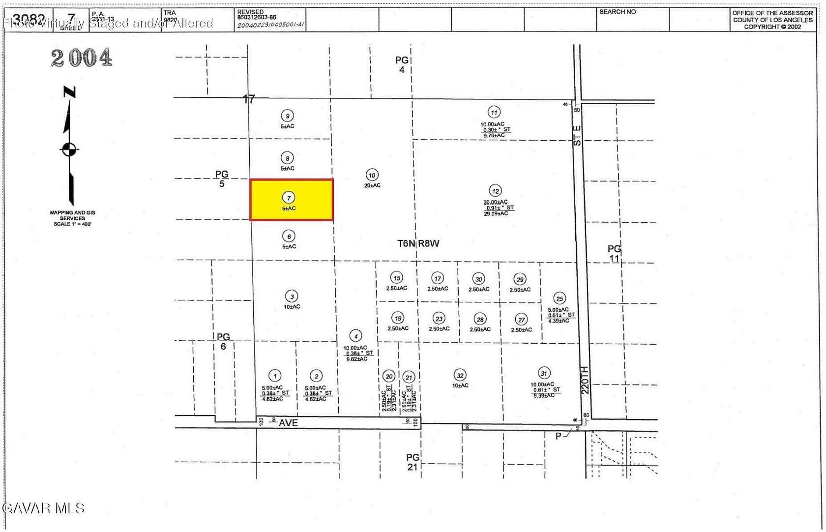 5.2 Acres of Land for Sale in Palmdale, California