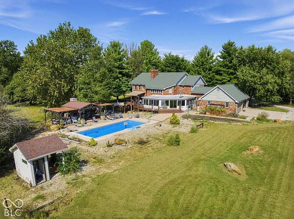 13.3 Acres of Land with Home for Sale in Terre Haute, Indiana
