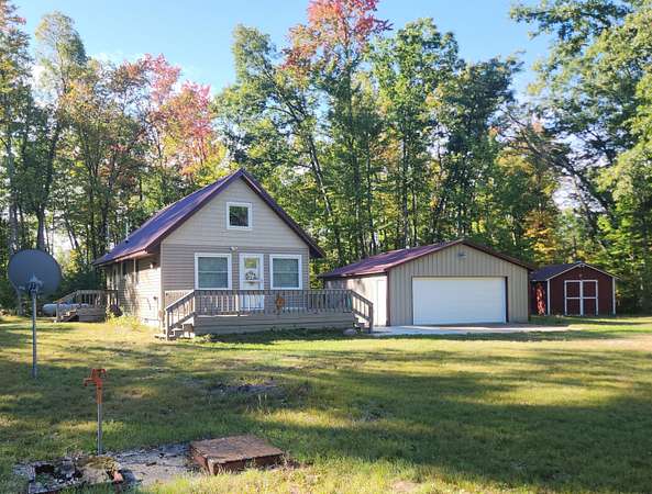 2.5 Acres of Land with Home for Sale in Idlewild, Michigan