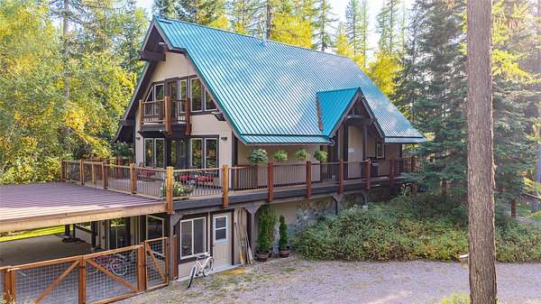 39 Acres of Recreational Land with Home for Sale in Whitefish, Montana