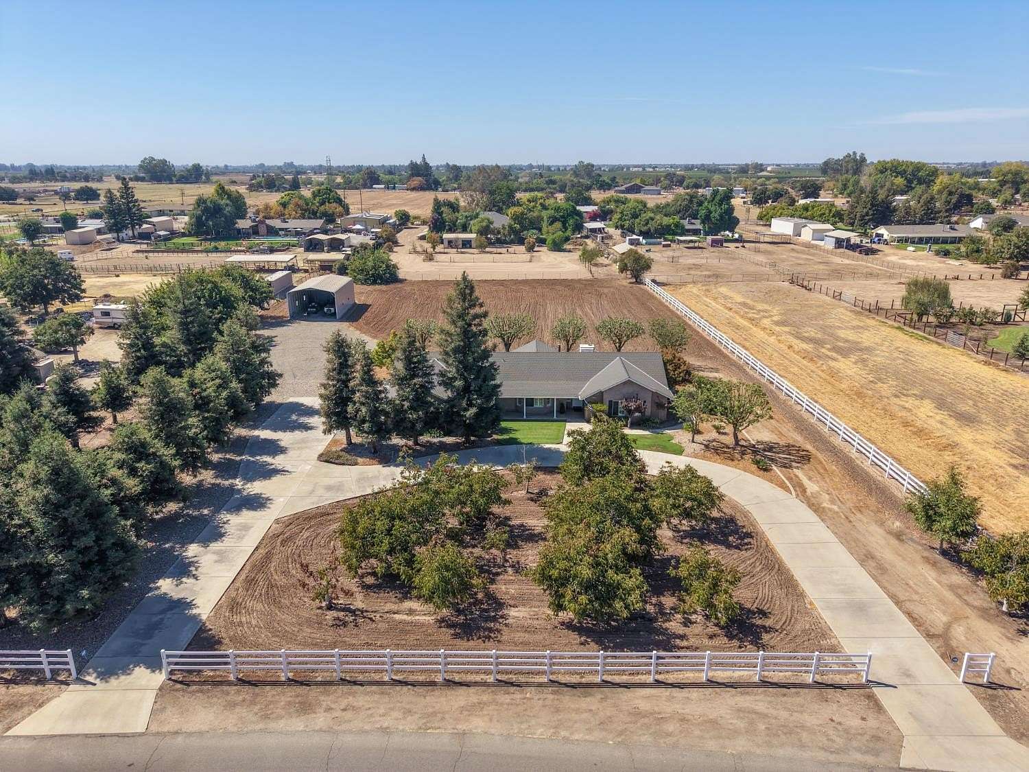 2 Acres of Land with Home for Sale in Sanger, California