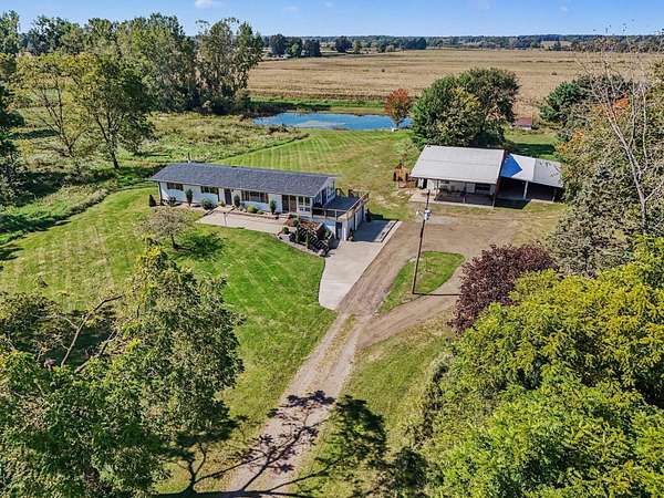 16 Acres of Land with Home for Sale in Lawton, Michigan