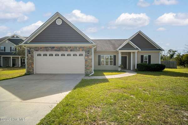 6.44 Acres of Land with Home for Sale in Hubert, North Carolina