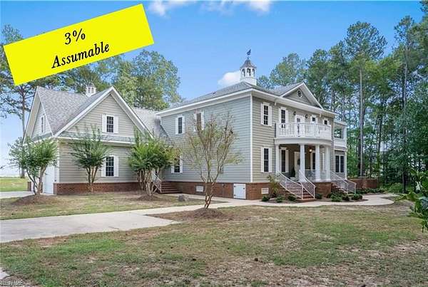 3 Acres of Land with Home for Sale in Smithfield, Virginia