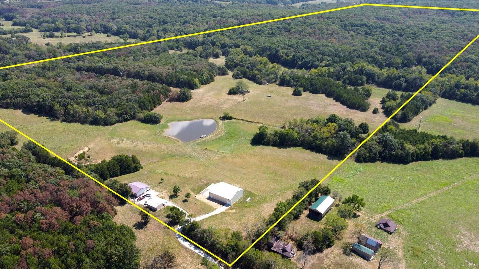 120 Acres of Land with Home for Sale in Warsaw, Missouri