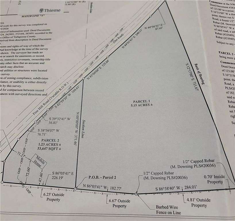 6.4 Acres of Land for Sale in Waverly, Alabama