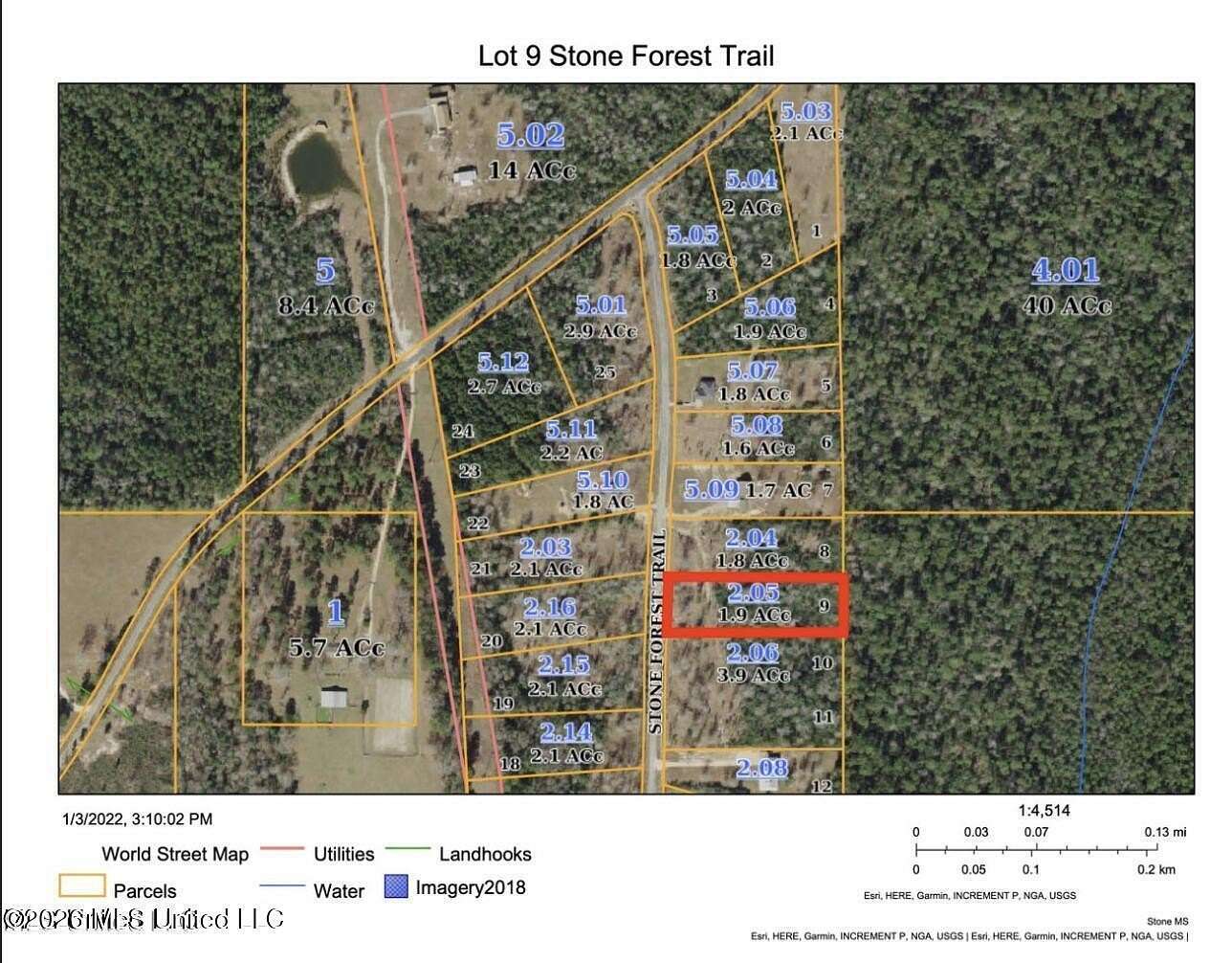 1.9 Acres of Residential Land for Sale in McHenry, Mississippi