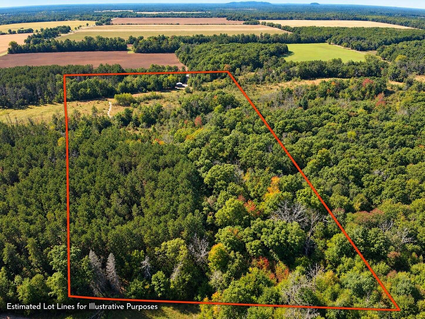 10 Acres of Recreational Land with Home for Sale in Grand Marsh, Wisconsin