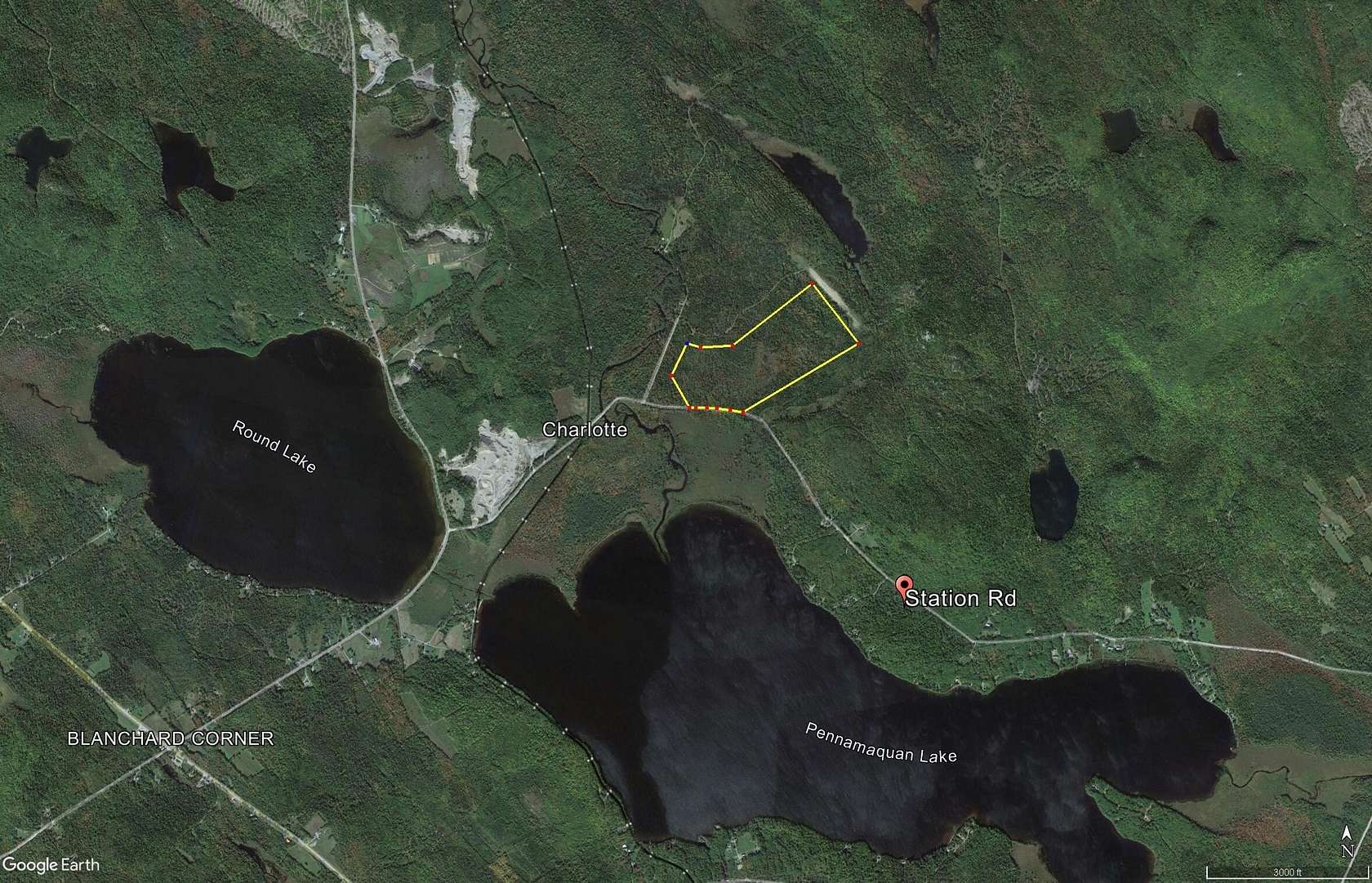 90 Acres of Recreational Land for Sale in Charlotte, Maine