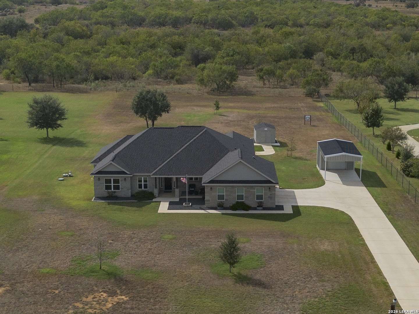 1.5 Acres of Land with Home for Sale in La Vernia, Texas