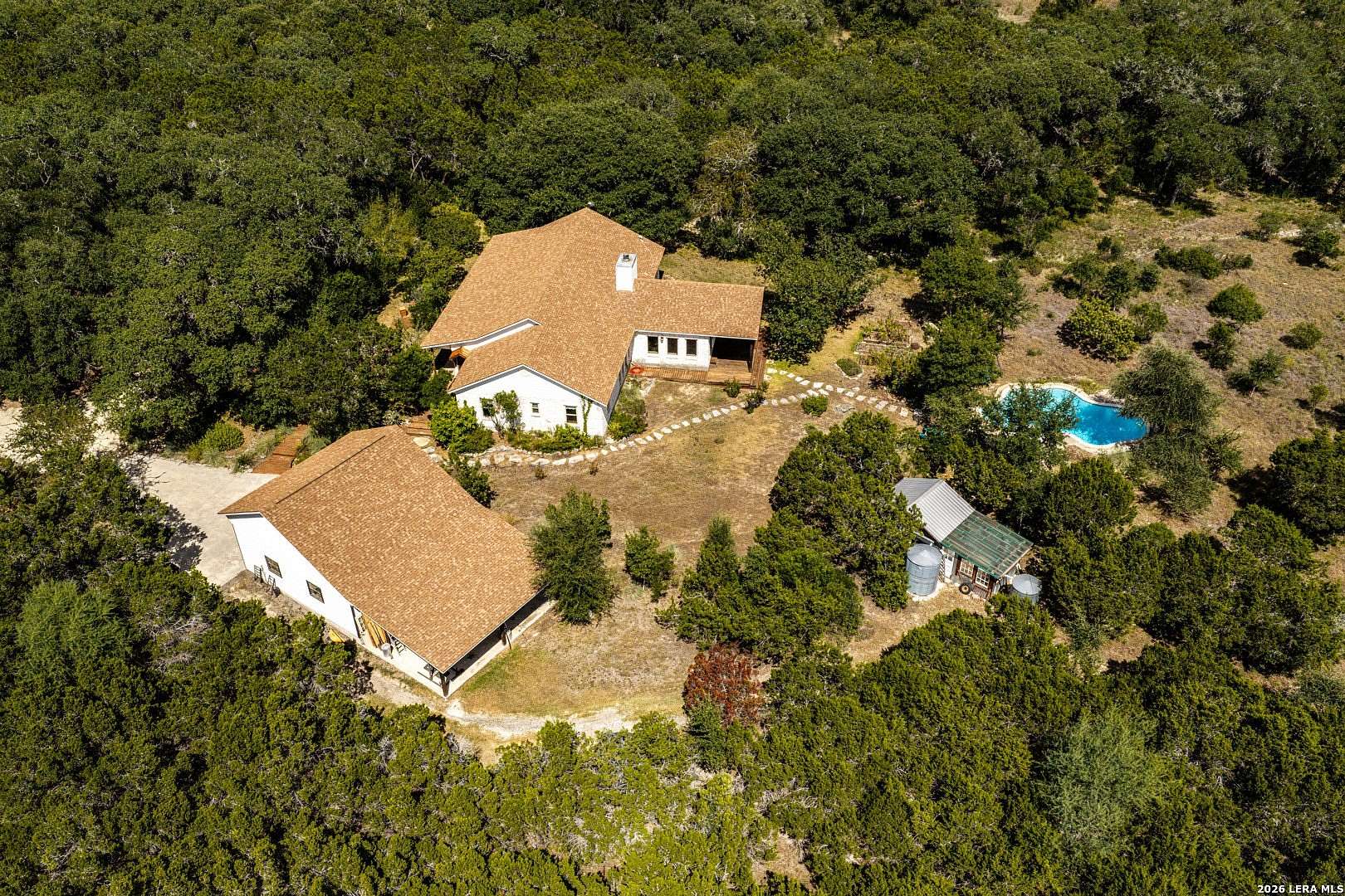 5 Acres of Land with Home for Sale in Helotes, Texas