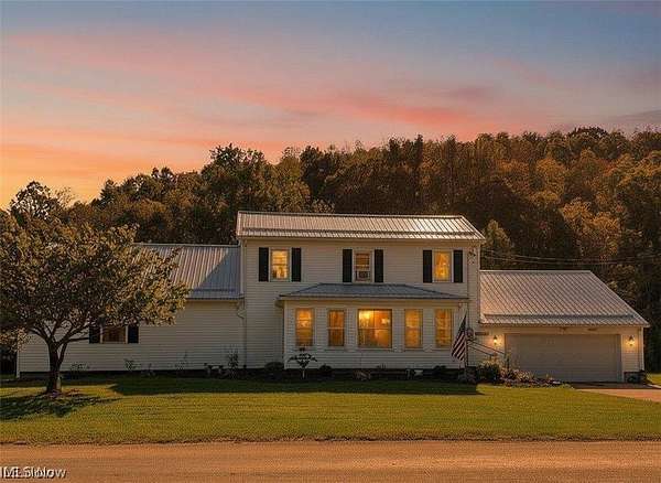 33.6 Acres of Land with Home for Sale in Lewisville, Ohio