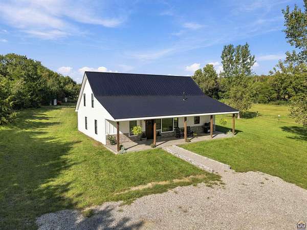 18.3 Acres of Recreational Land with Home for Sale in Perry, Kansas