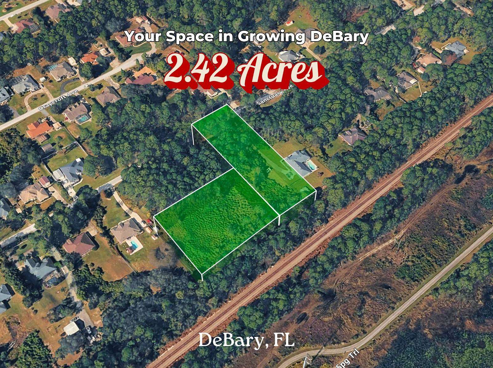2.42 Acres of Mixed-Use Land for Auction in DeBary, Florida