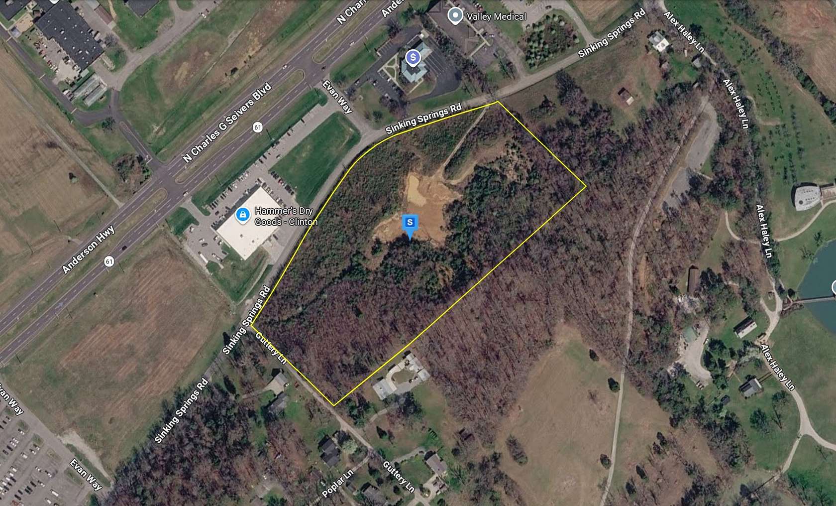 11.3 Acres of Commercial Land for Sale in Clinton, Tennessee