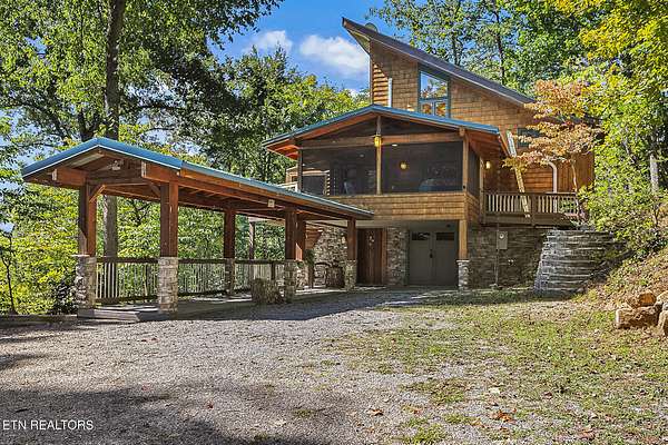 8.66 Acres of Land with Home for Sale in Sevierville, Tennessee