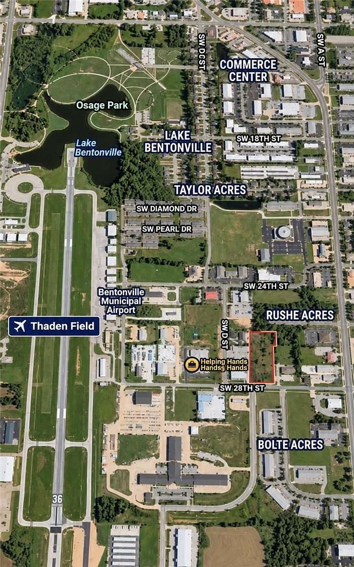 1.4 Acres of Commercial Land for Sale in Bentonville, Arkansas