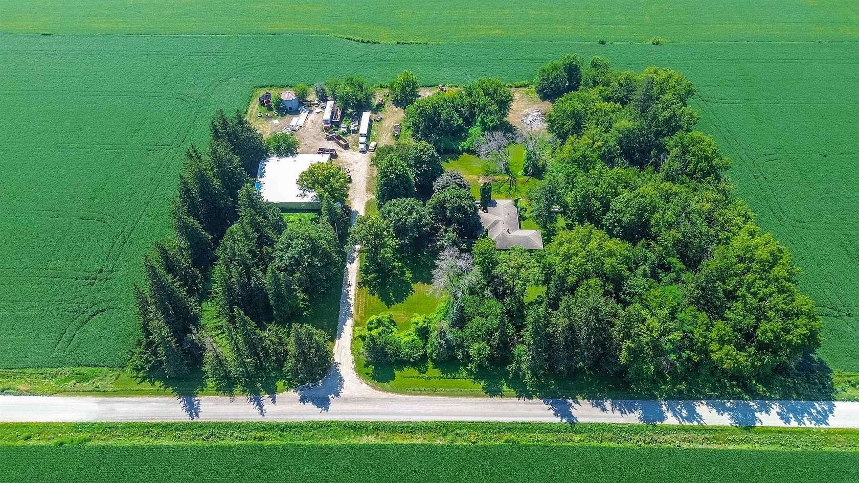 5.13 Acres of Land with Home for Sale in Eldora, Iowa