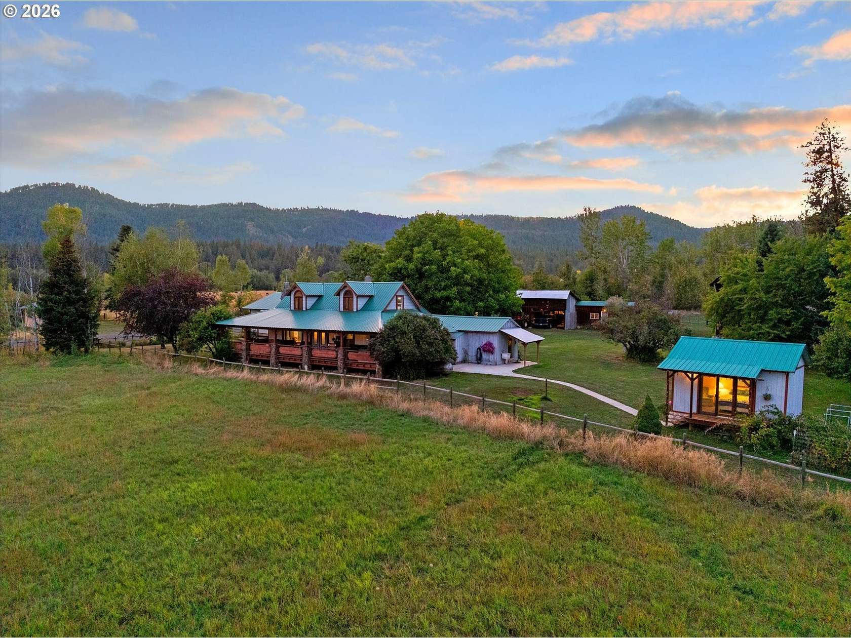 24.7 Acres of Land with Home for Sale in Halfway, Oregon