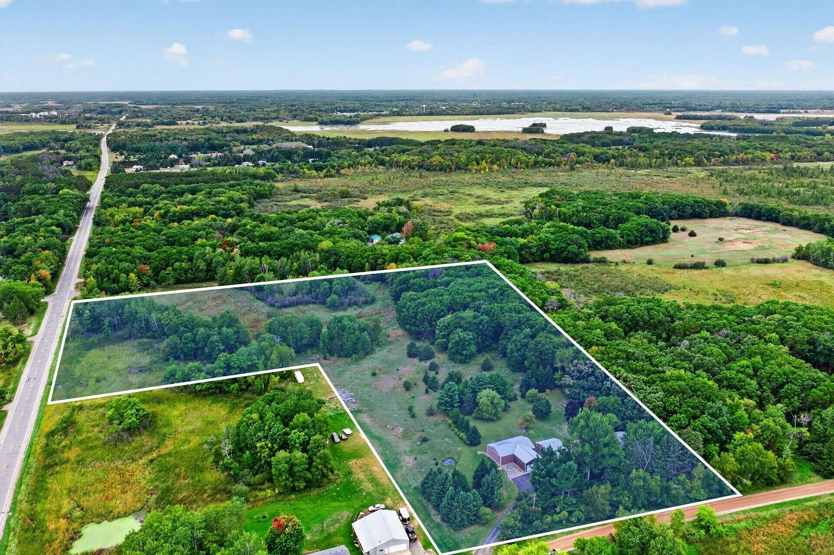 15 Acres of Land with Home for Sale in Stacy, Minnesota