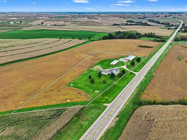 5 Acres of Land with Home for Sale in New Vienna, Iowa