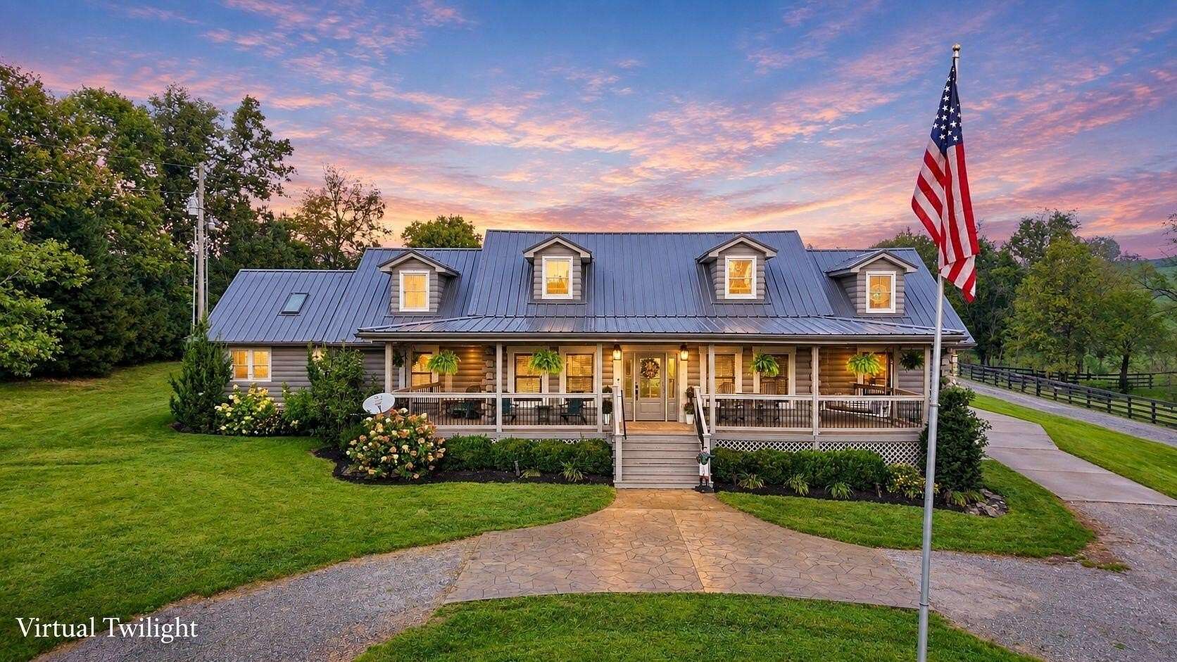 28 Acres of Agricultural Land with Home for Sale in Winchester, Kentucky