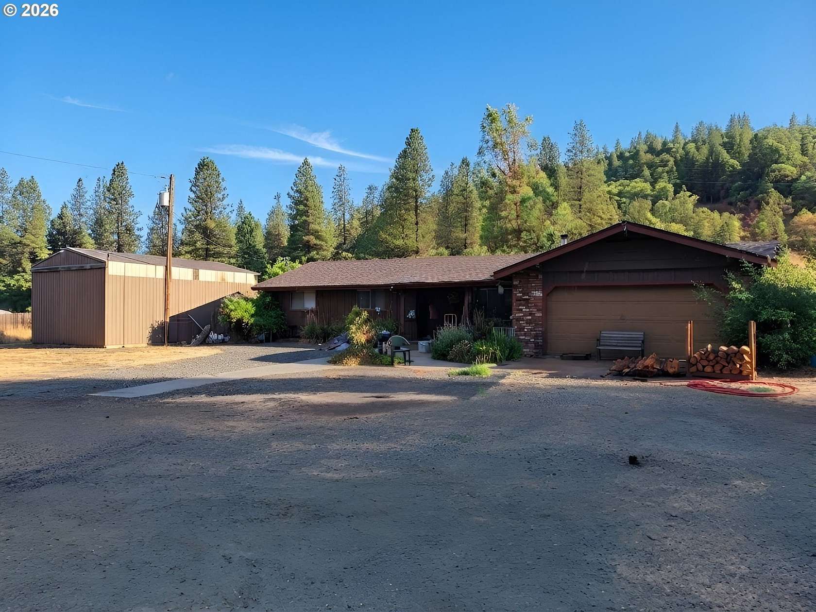 8 Acres of Land with Home for Sale in Wolf Creek, Oregon
