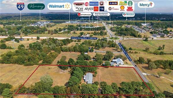 4.67 Acres of Commercial Land for Sale in Elm Springs, Arkansas