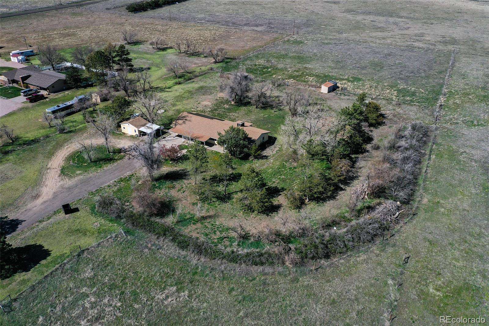 10 Acres of Land with Home for Sale in Strasburg, Colorado