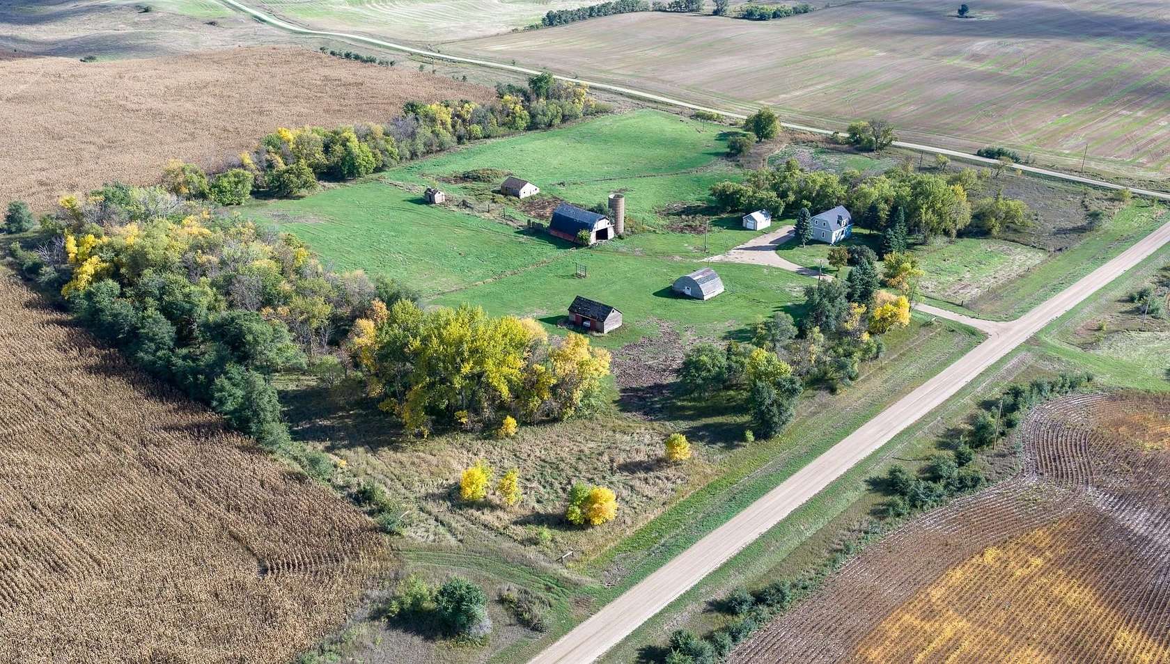 17 Acres of Land with Home for Sale in Lisbon, North Dakota