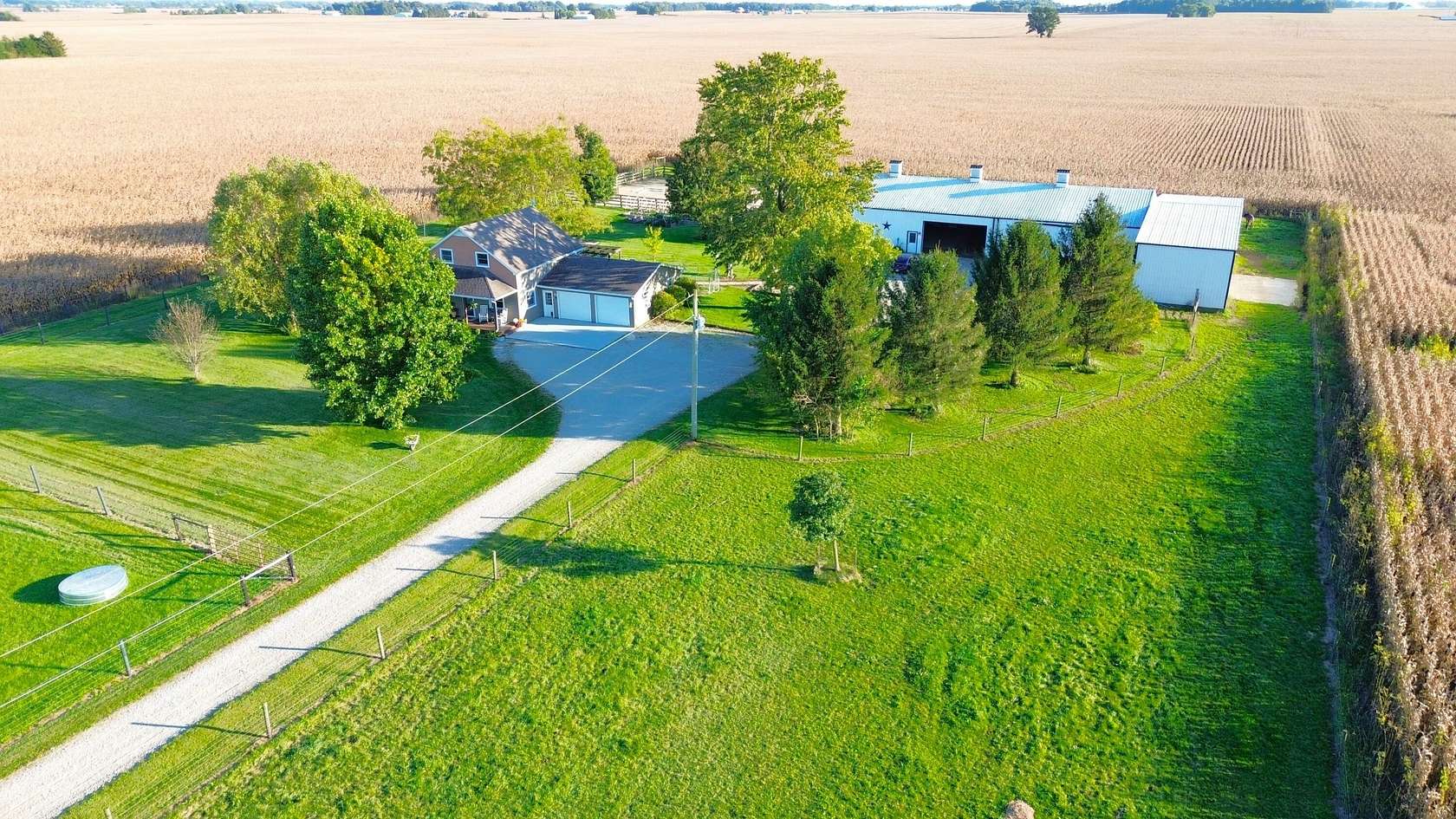 5 Acres of Land with Home for Sale in Fletcher, Ohio