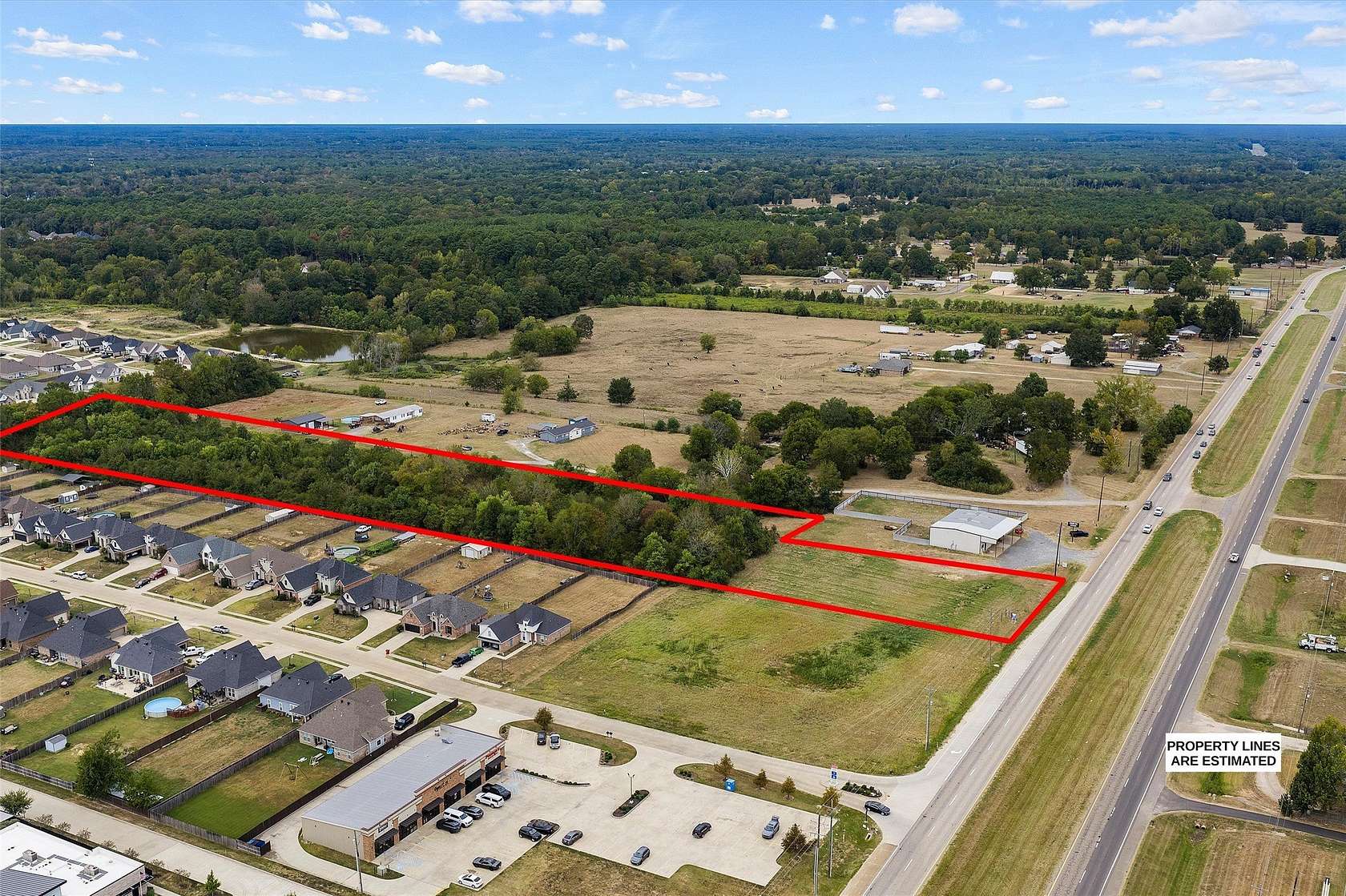 7.5 Acres of Commercial Land for Sale in Stonewall, Louisiana