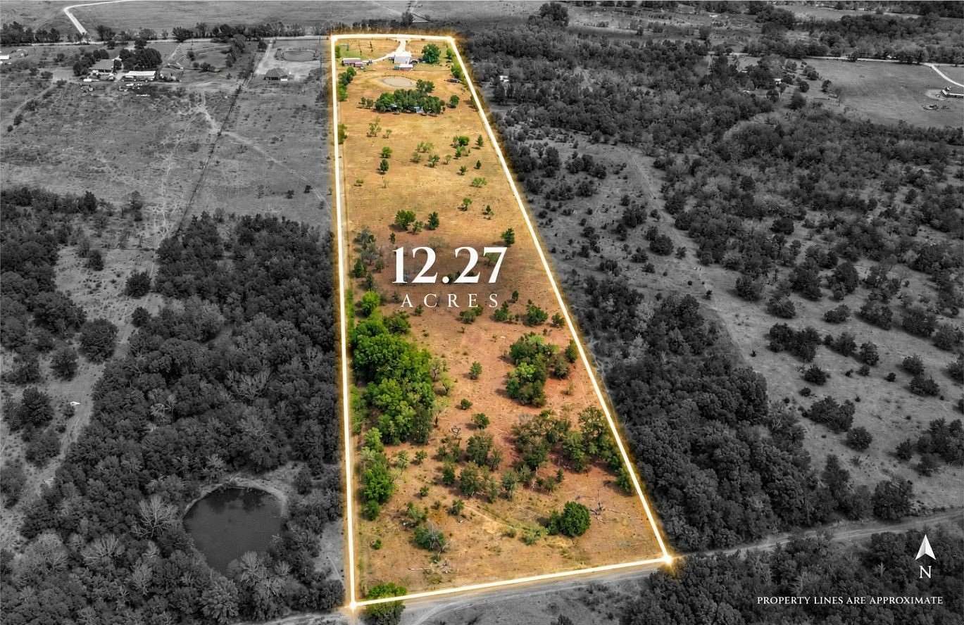 12.3 Acres of Land with Home for Sale in Wortham, Texas