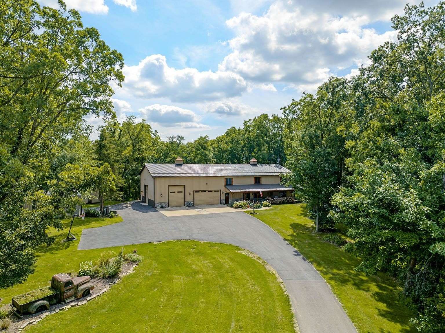 5 Acres of Land with Home for Sale in Darlington, Wisconsin