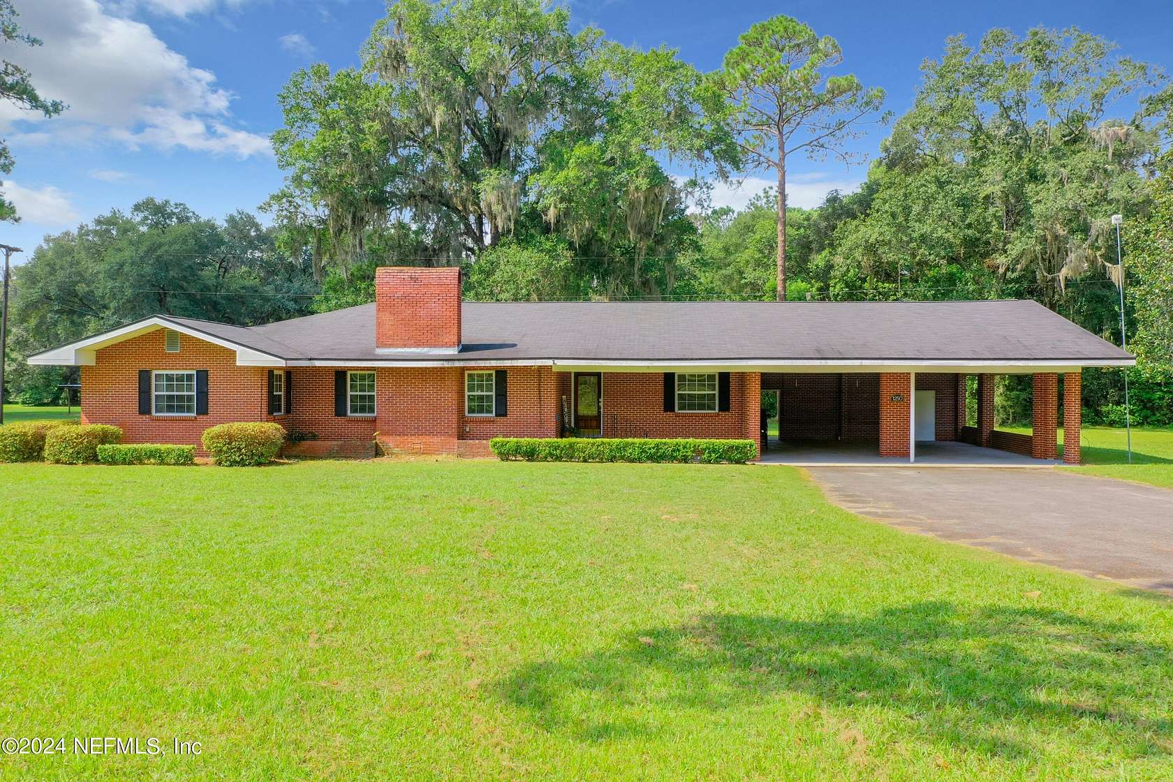12 Acres of Land with Home for Lease in Macclenny, Florida