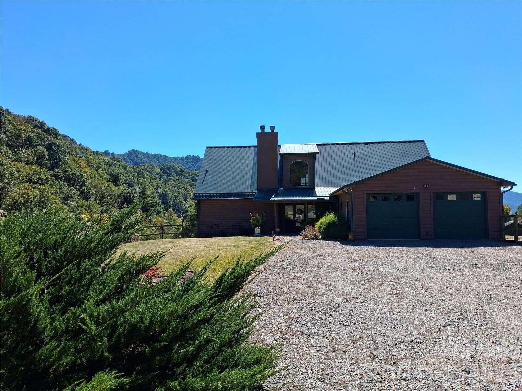 3.22 Acres of Land with Home for Sale in Clyde, North Carolina