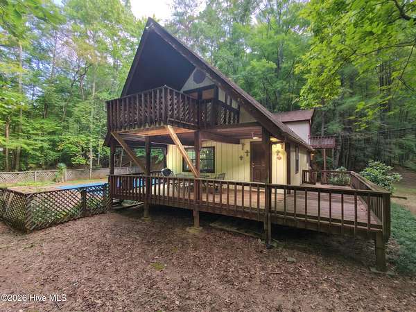 12.6 Acres of Recreational Land with Home for Sale in Andrews, North Carolina