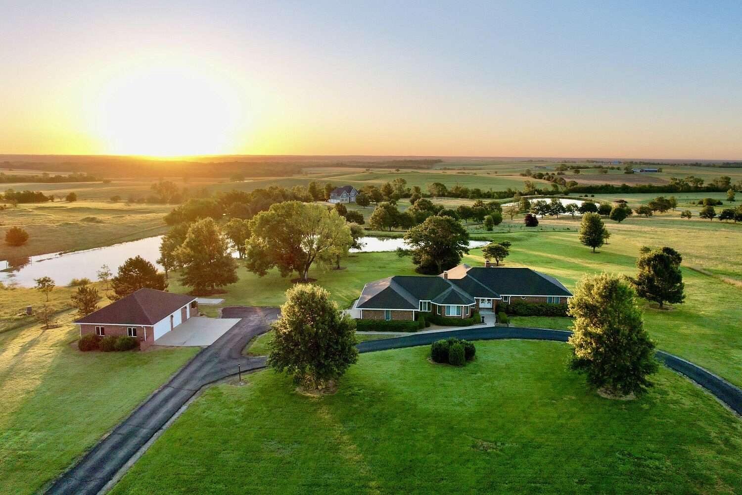 27.1 Acres of Recreational Land with Home for Auction in Burlington, Kansas